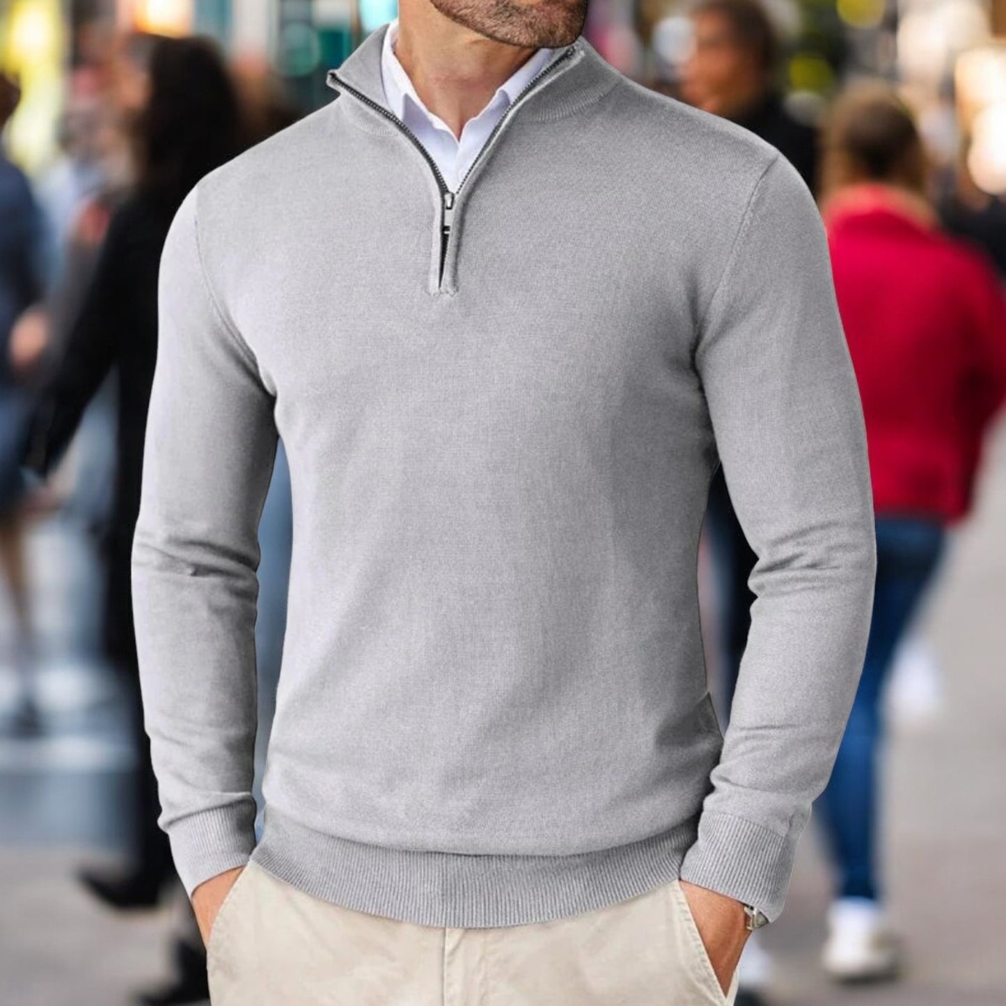 VONTÉ ELEVATE HALF-ZIP SWEATER